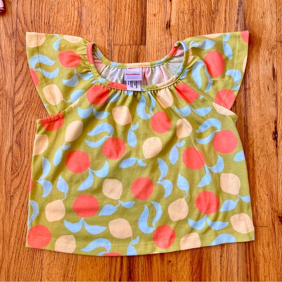 Hanna Andersson 4T Girls Bundle 2 Shirts and Dress Spring Summer Colorful - Picture 2 of 5